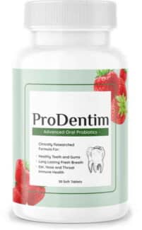 This ProDentim reviews image is the image of a ProDentim bottle.